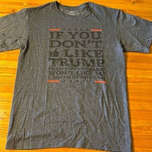 Gray Trump t-shirt size medium